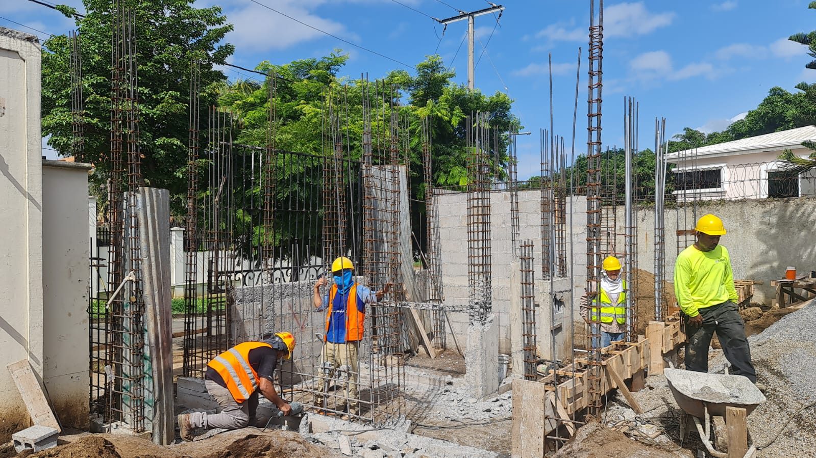 Obras de remodelación de la Embajada de Italia
